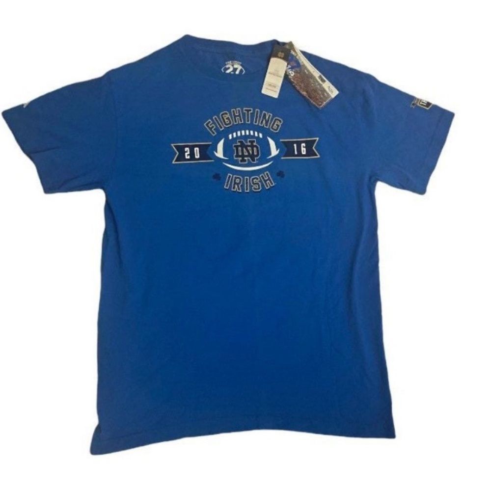 NWT Notre Dame Tshirt Mens Fighting Irish Indiana Football Tee Shirt 2016